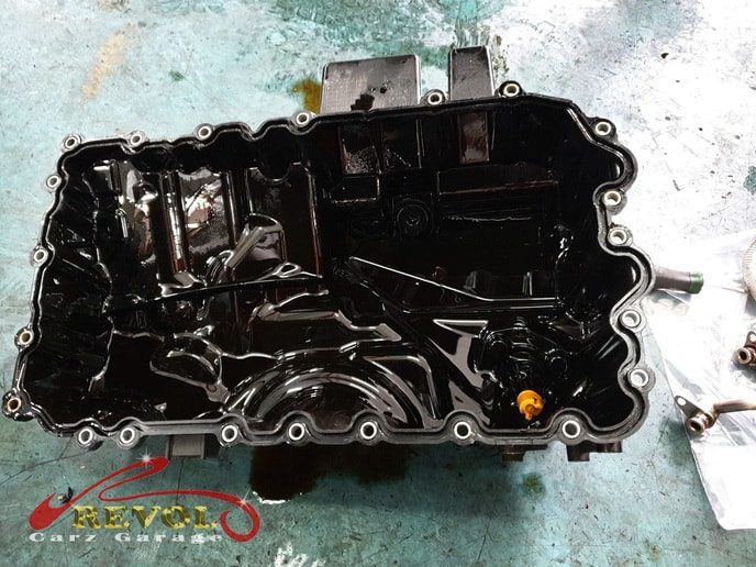 The oil sump leak found weeping where the sump bolts to the block.