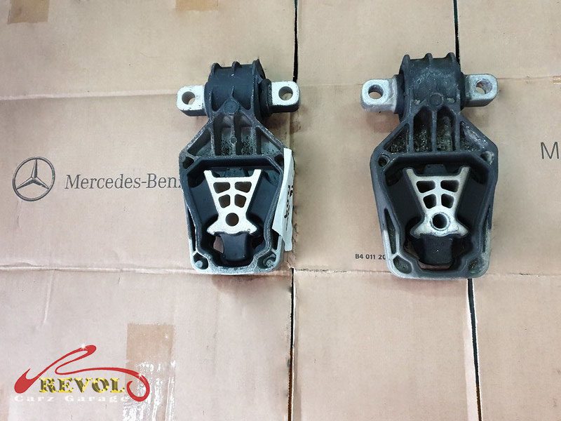 The new genuine Mercedes-spec mounts ready to fit.