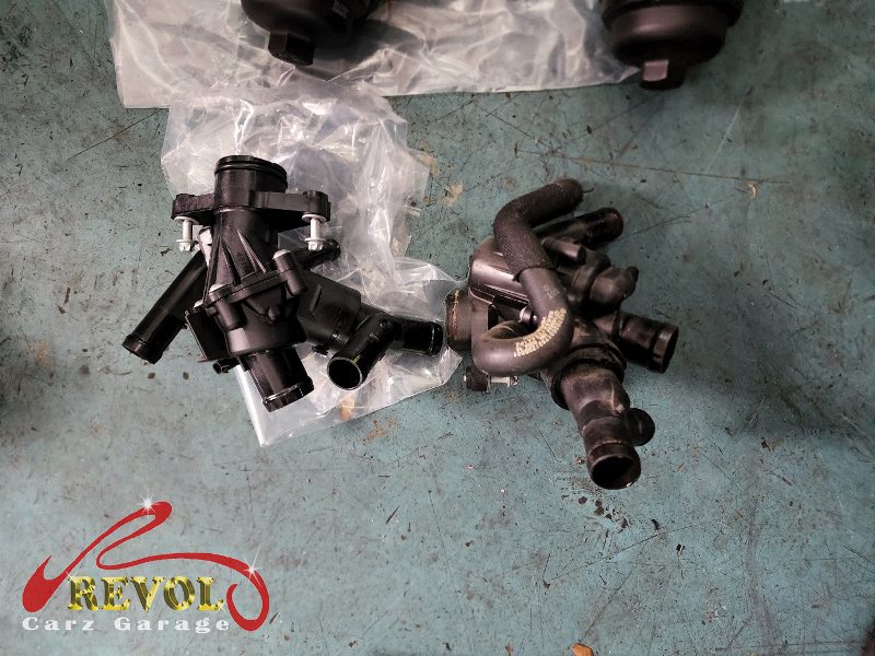 The belts, hoses and underbody inspected.