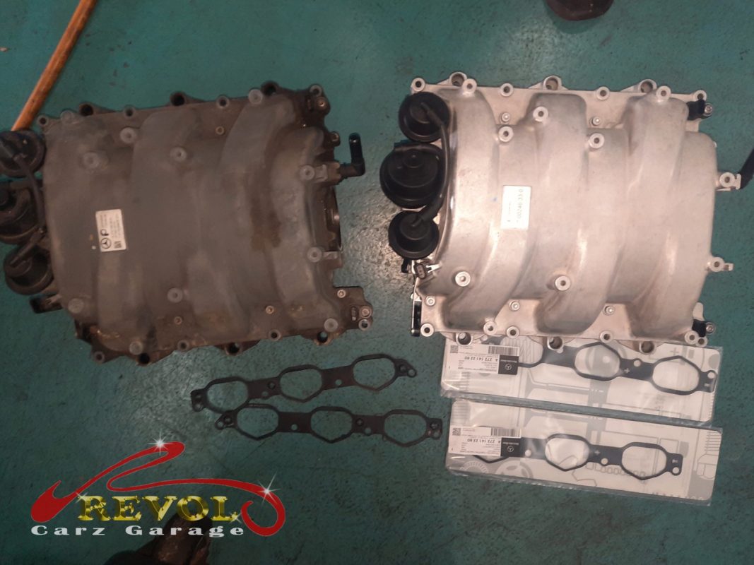 The new Mercedes-spec intake manifold ready to fit.