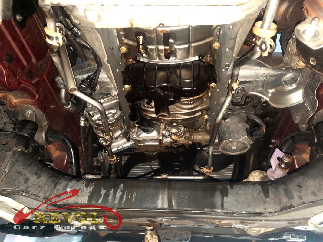 The old oil pressure regulator valve removed from the engine.