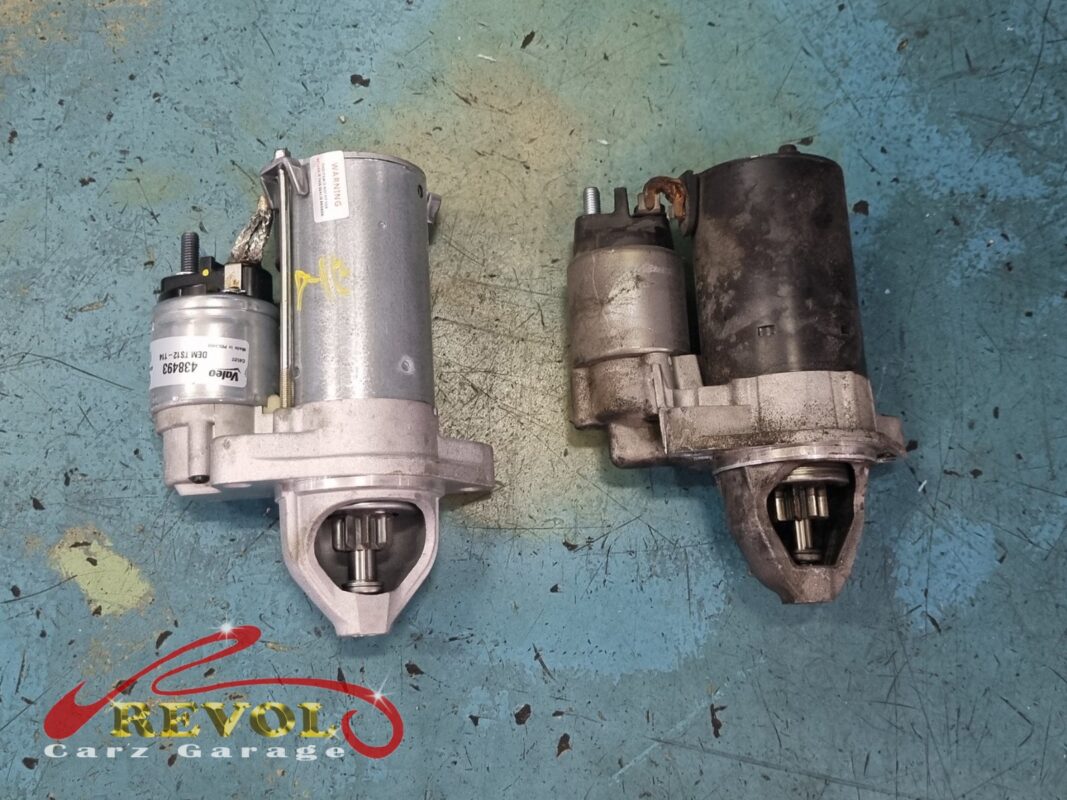 The new Mercedes-spec starter motor ready to fit.