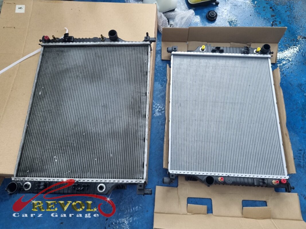 The new Mercedes-spec radiator ready to fit.
