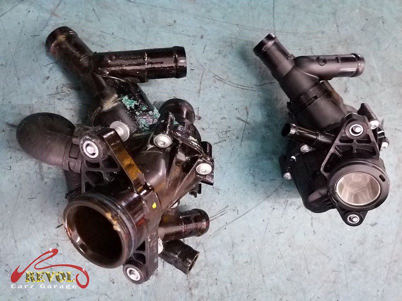 The new oil filter and air filter ready to fit.