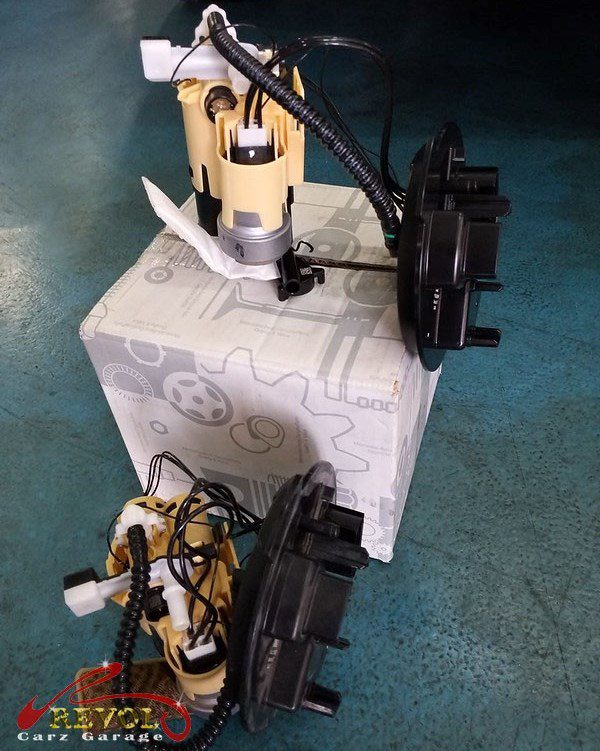 The new genuine Mercedes-spec mass air flow sensor ready to fit.