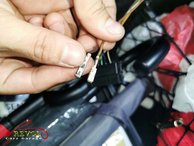 The rear lamp that wouldn't light on the Mercedes-Benz C180, checked with the bulb confirmed fine.