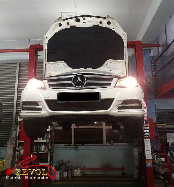 The air and cabin filters replaced during the service.