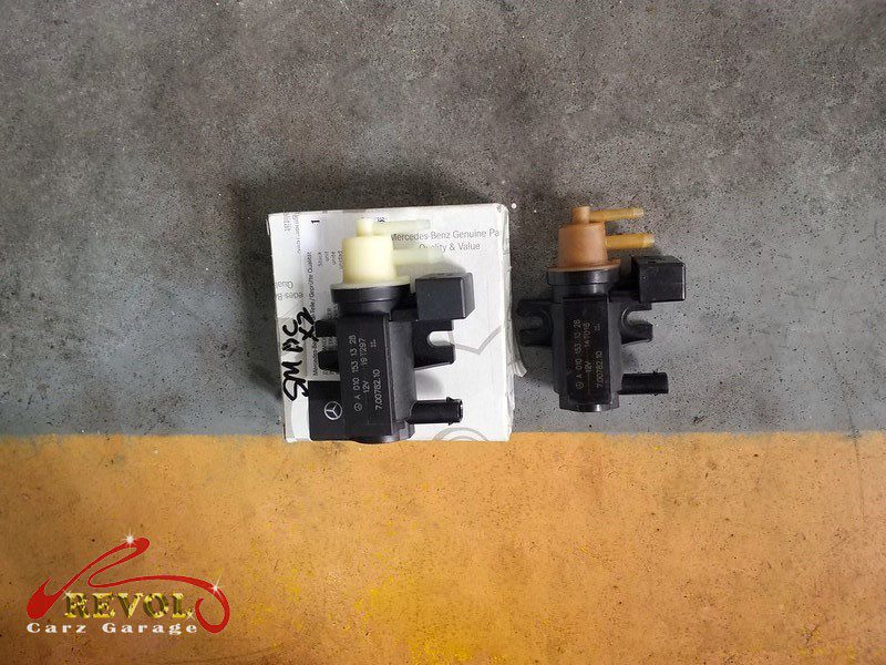 The new genuine Mercedes-spec turbo diverter valve ready to fit.