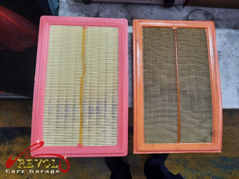 The engine oil and filter changed on the Mercedes-Benz C180.
