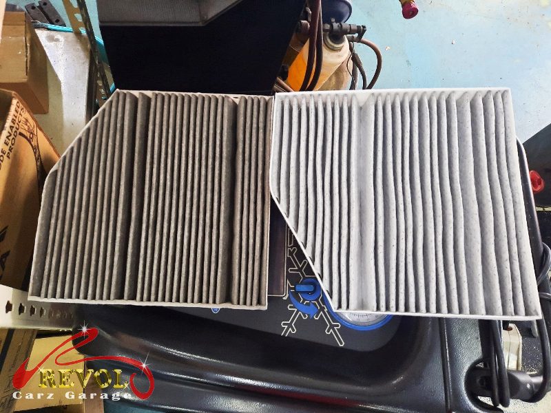 The engine oil and filter changed on the Mercedes-Benz C160.