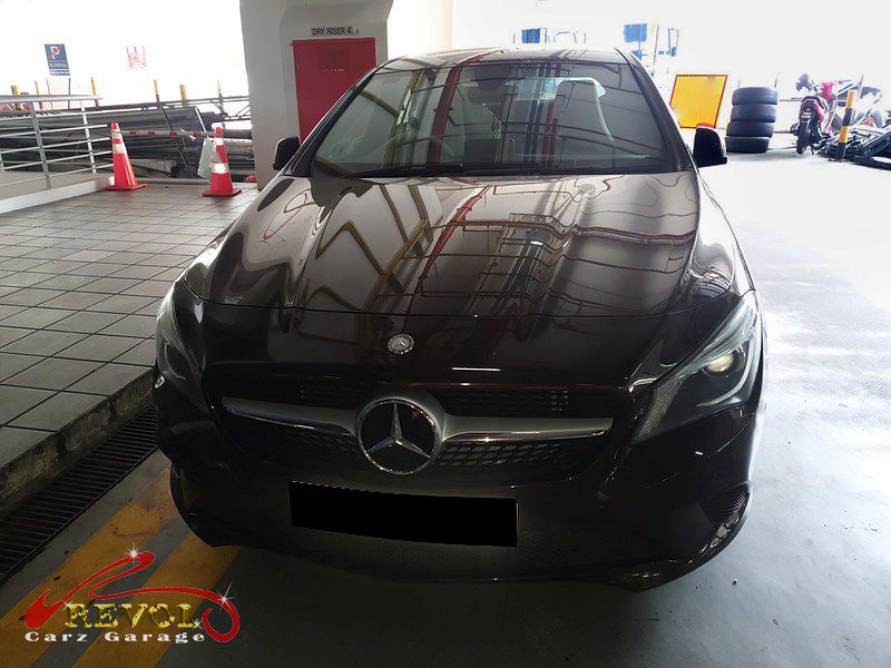 Diagnostic scan on the Mercedes-Benz CLA180 pointing to the failed wheel speed sensor.