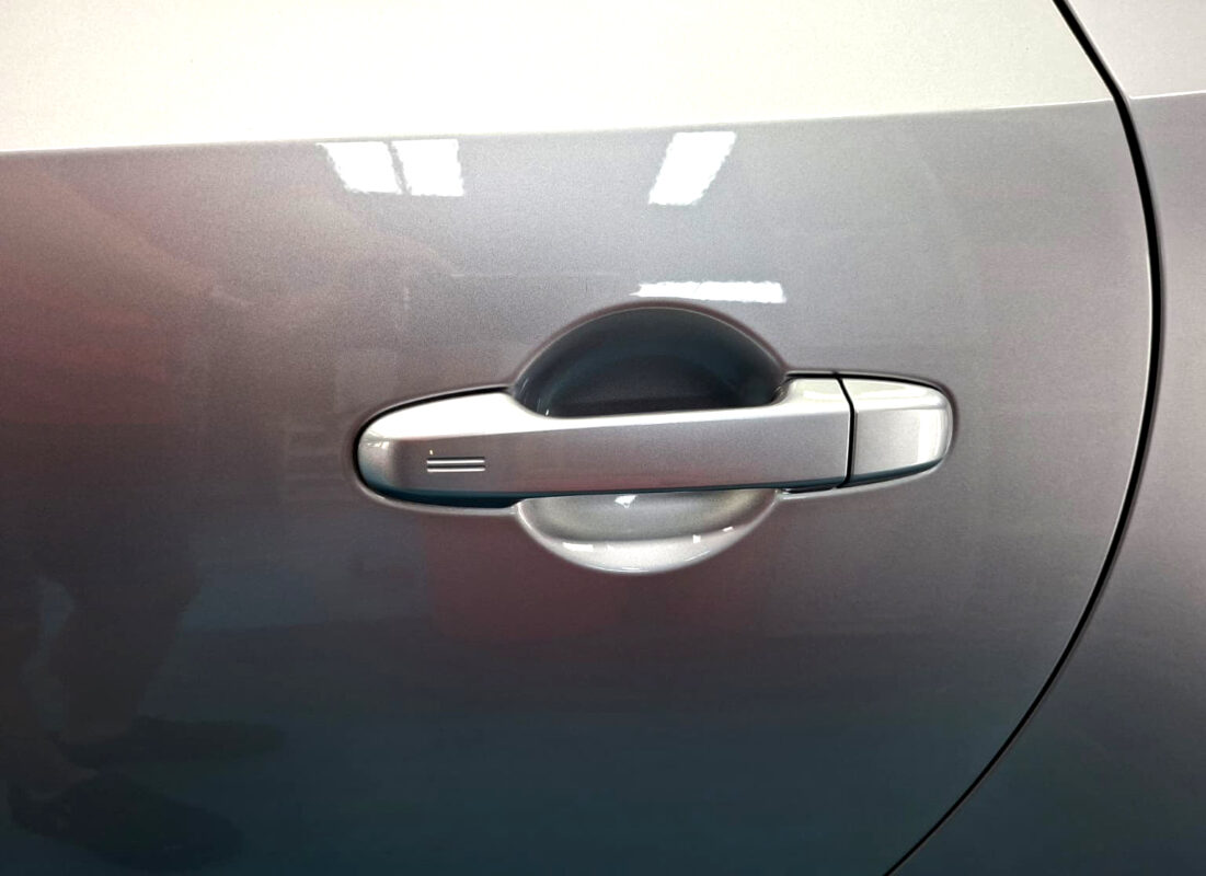 The ZeTough Ceramic paint protection applied and bonded to the paintwork.