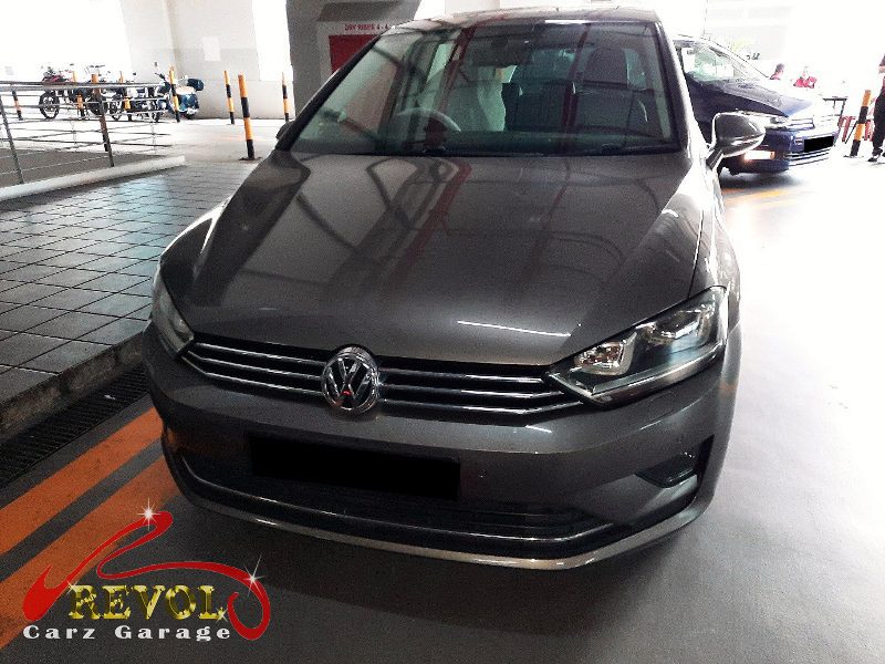 Volkswagen Sportsvan parked at the workshop, in for an ABS sensor diagnosis.