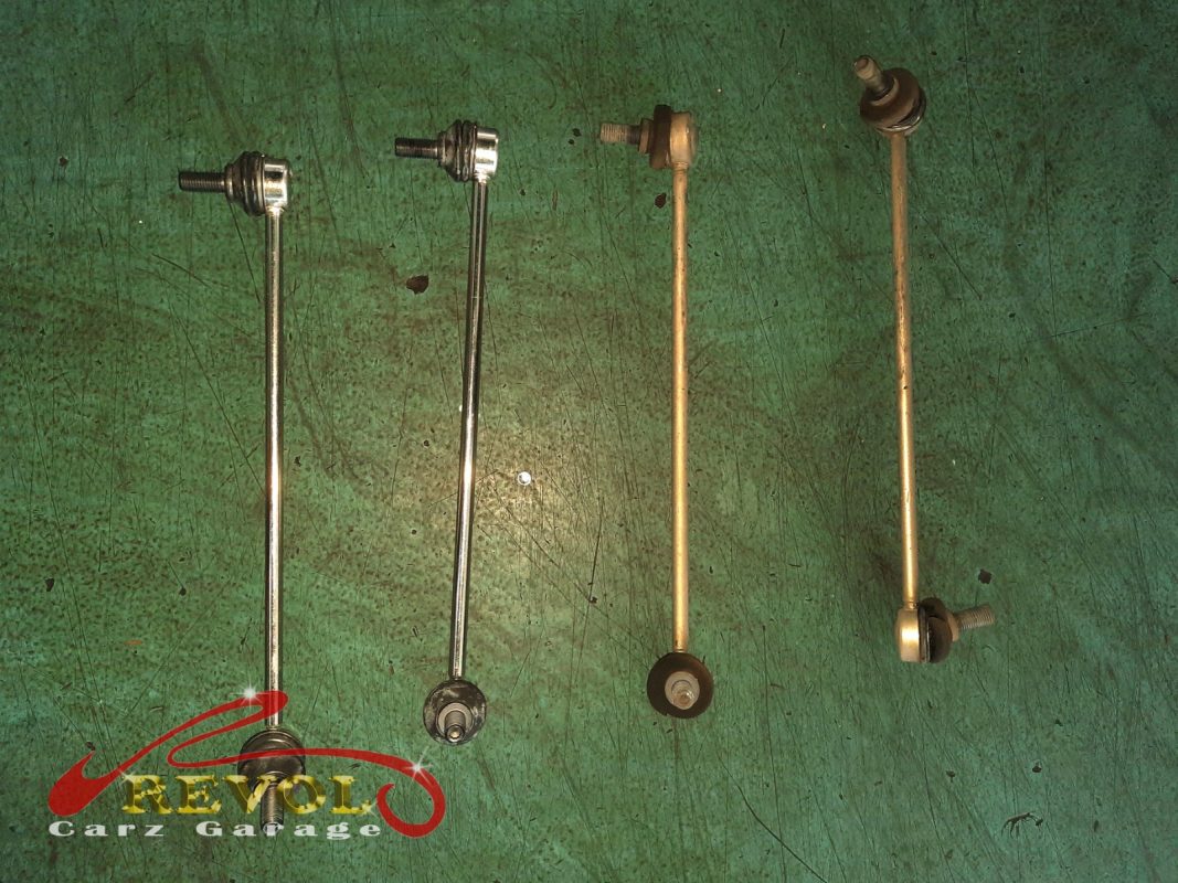 The new VW-spec anti-roll bar drop links ready to fit.