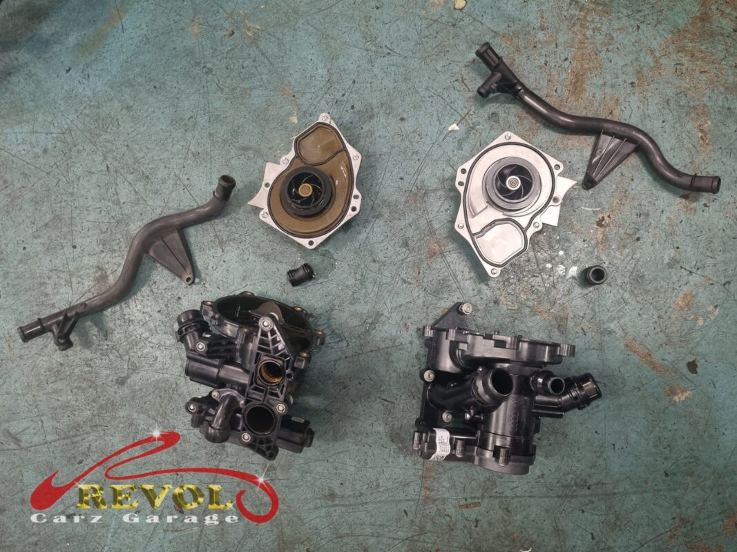 The new VW-spec thermostat housing ready to fit.