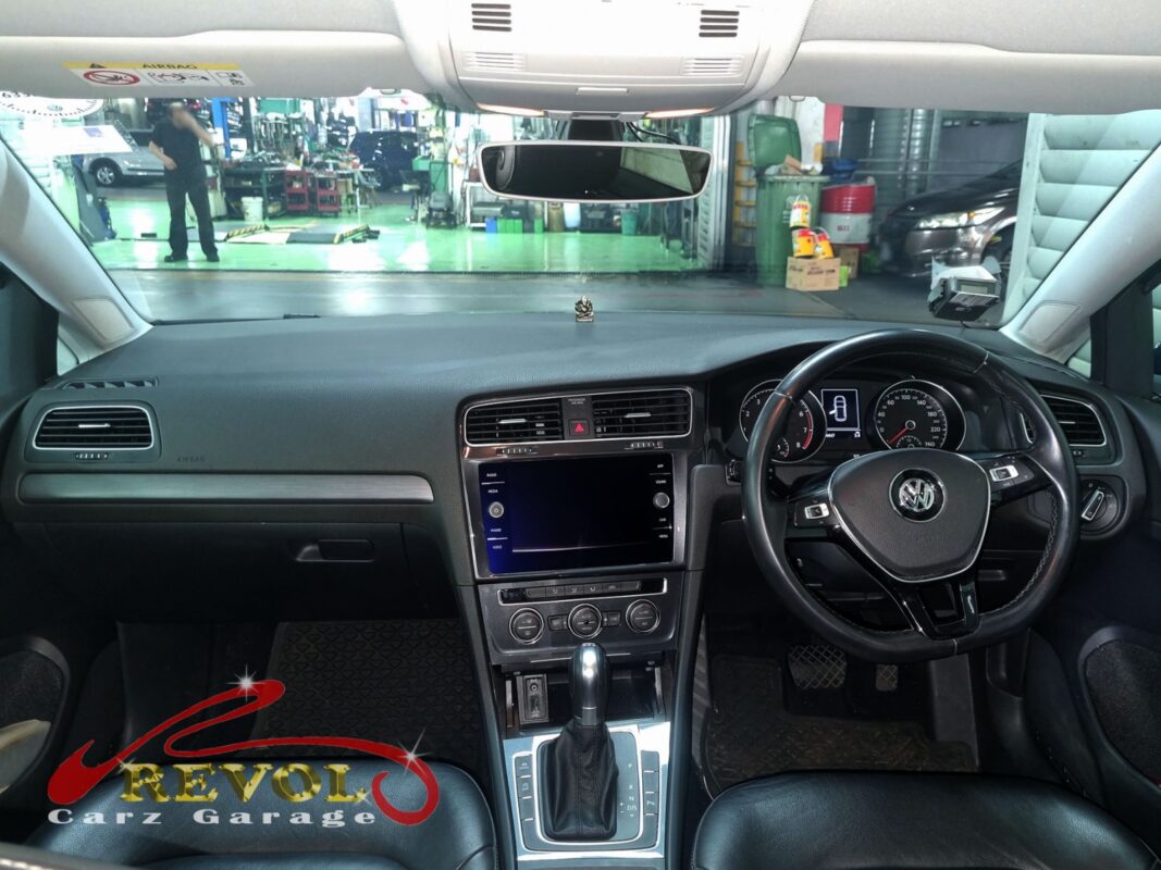 The dashboard rebuilt after the new cooling coil went in.