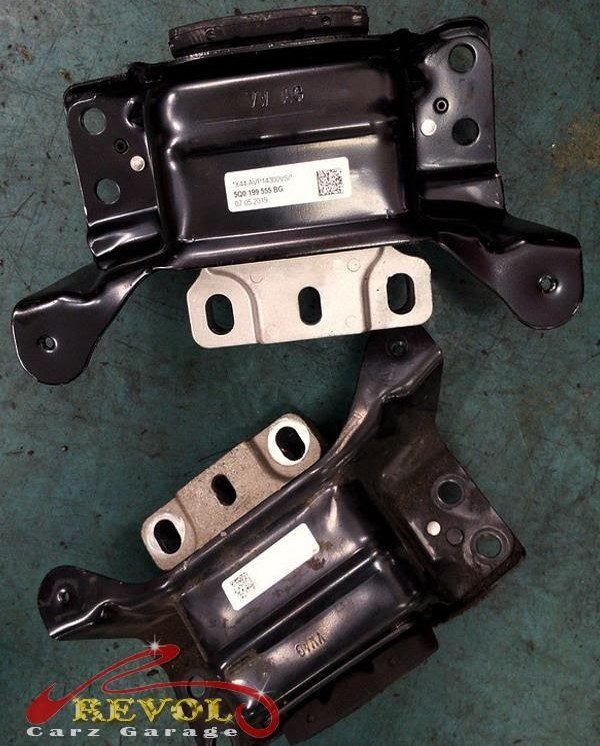 The new genuine VW-spec engine and gearbox mounts ready to fit.