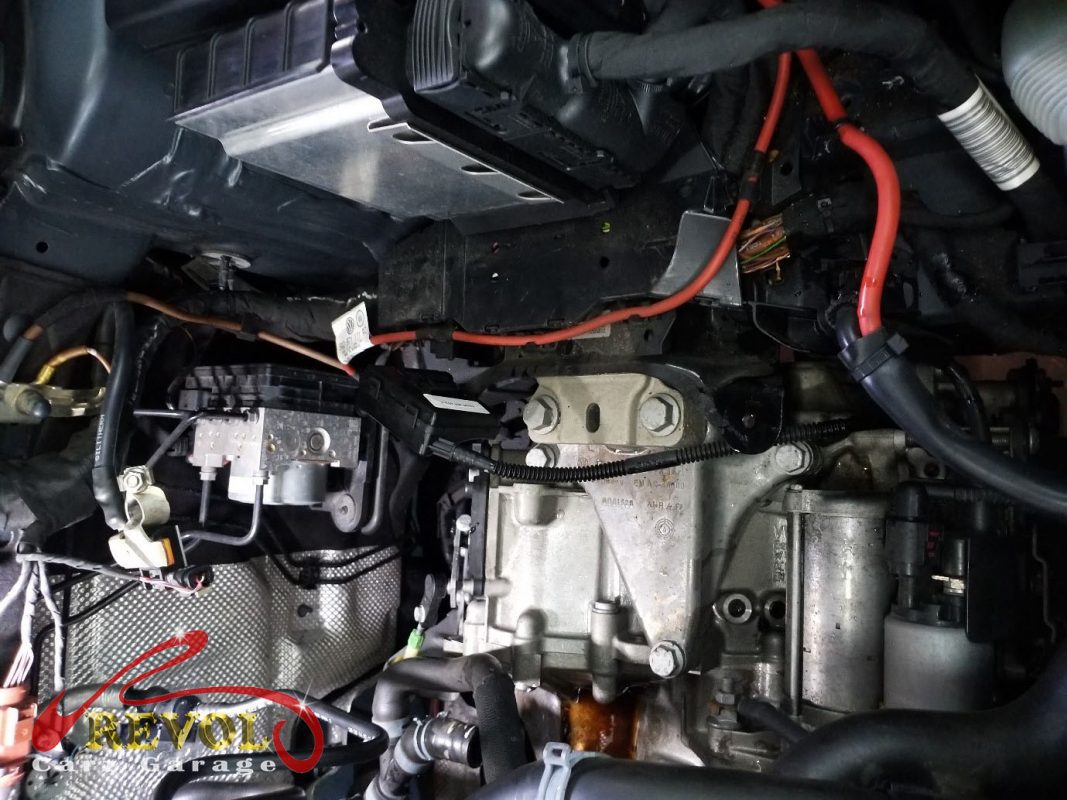 The new assembly installed and the system refilled.