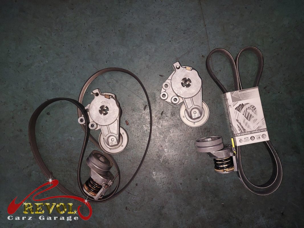 The new genuine VW-spec coolant pump module ready to fit.