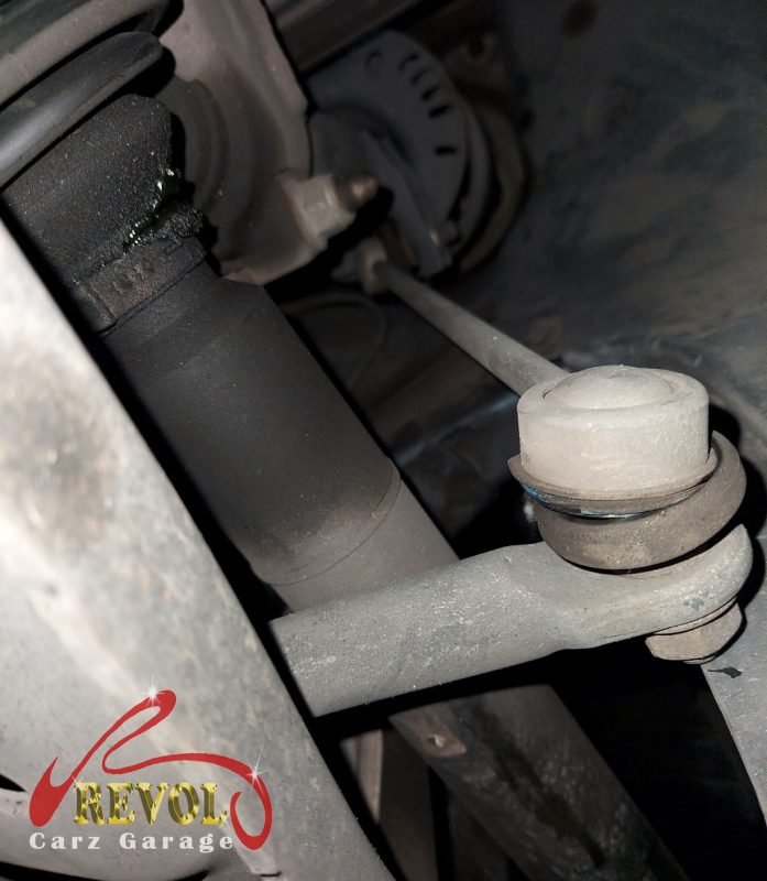 The new genuine VW-spec front struts and top mounts ready to fit.