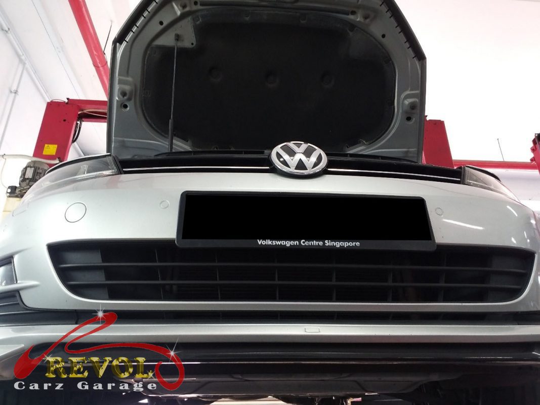 Diagnostic scan on the Volkswagen Golf pointing to the failed DSG mechatronic unit.