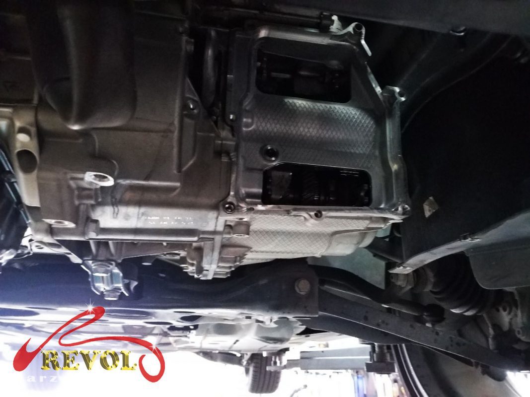 The old mechatronic unit removed.