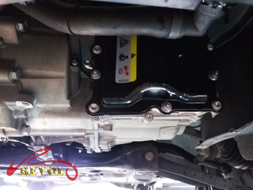 The new mechatronic installed and the DSG filter renewed.