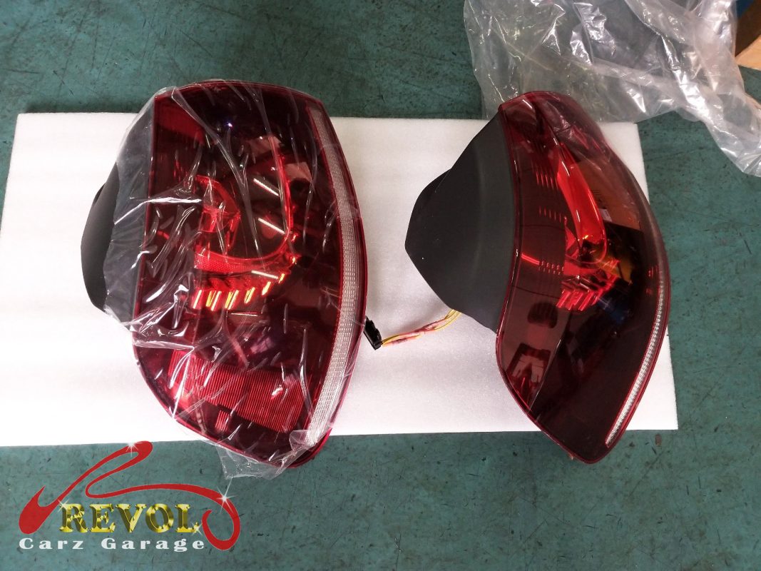 The old failed tail light assembly removed.