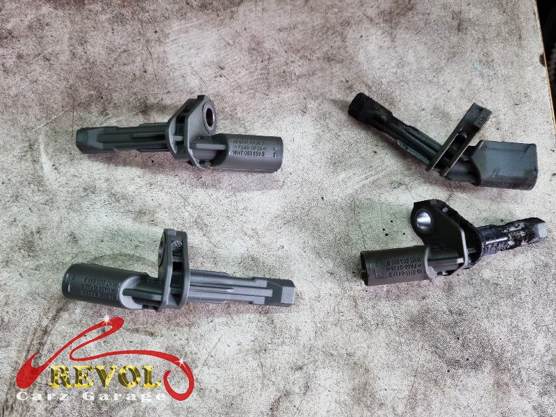 The new genuine VW-spec wheel speed sensors ready to fit.