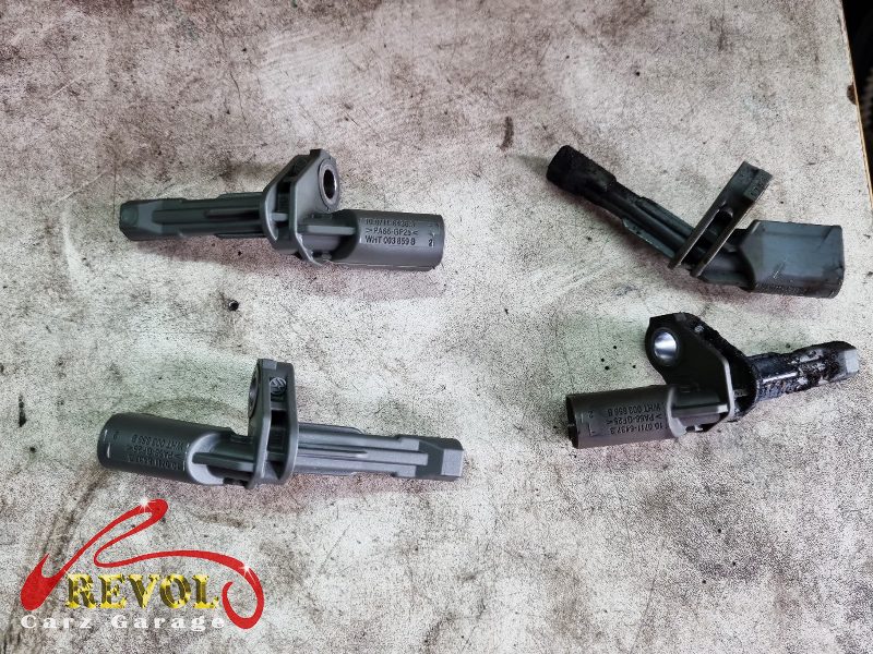 The new genuine VW-spec wheel speed sensor ready to fit.