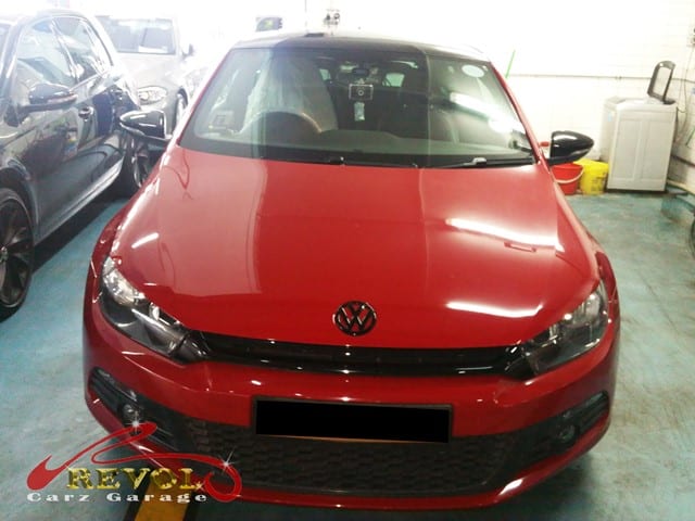 Volkswagen Scirocco at the workshop, in with a DSG mechatronics fault.