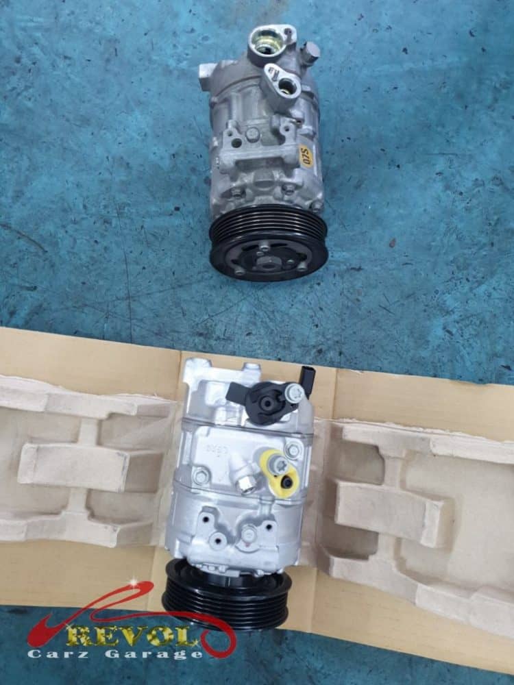 The Volkswagen Golf aircon tested, the cooling loss narrowed to the air conditioning compressor.
