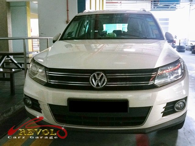 Volkswagen Tiguan towed in to the workshop with gear failure.