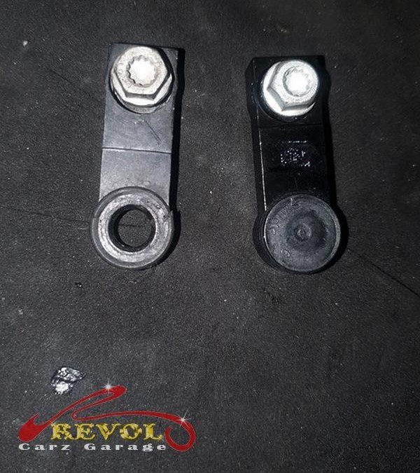 The old worn gear lever assembly removed.