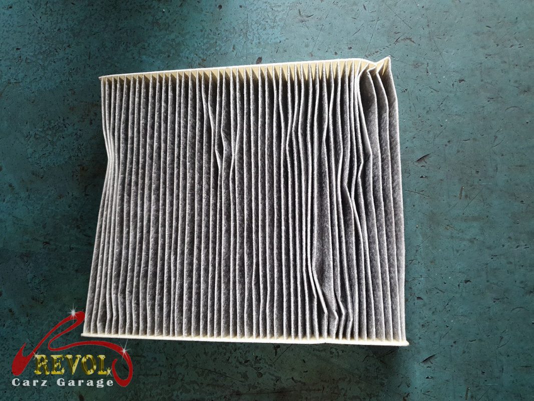 The air and cabin filters replaced during the service.