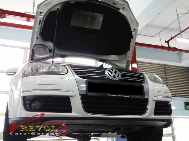 The Volkswagen Jetta checked, the battery fault traced to the alternator.