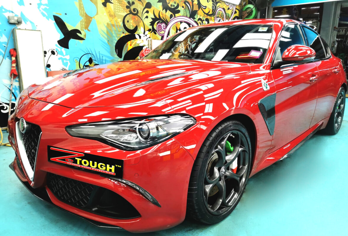 Alfa Romeo Giulia, sealed with ZeTough Ceramic at Revol Carz.