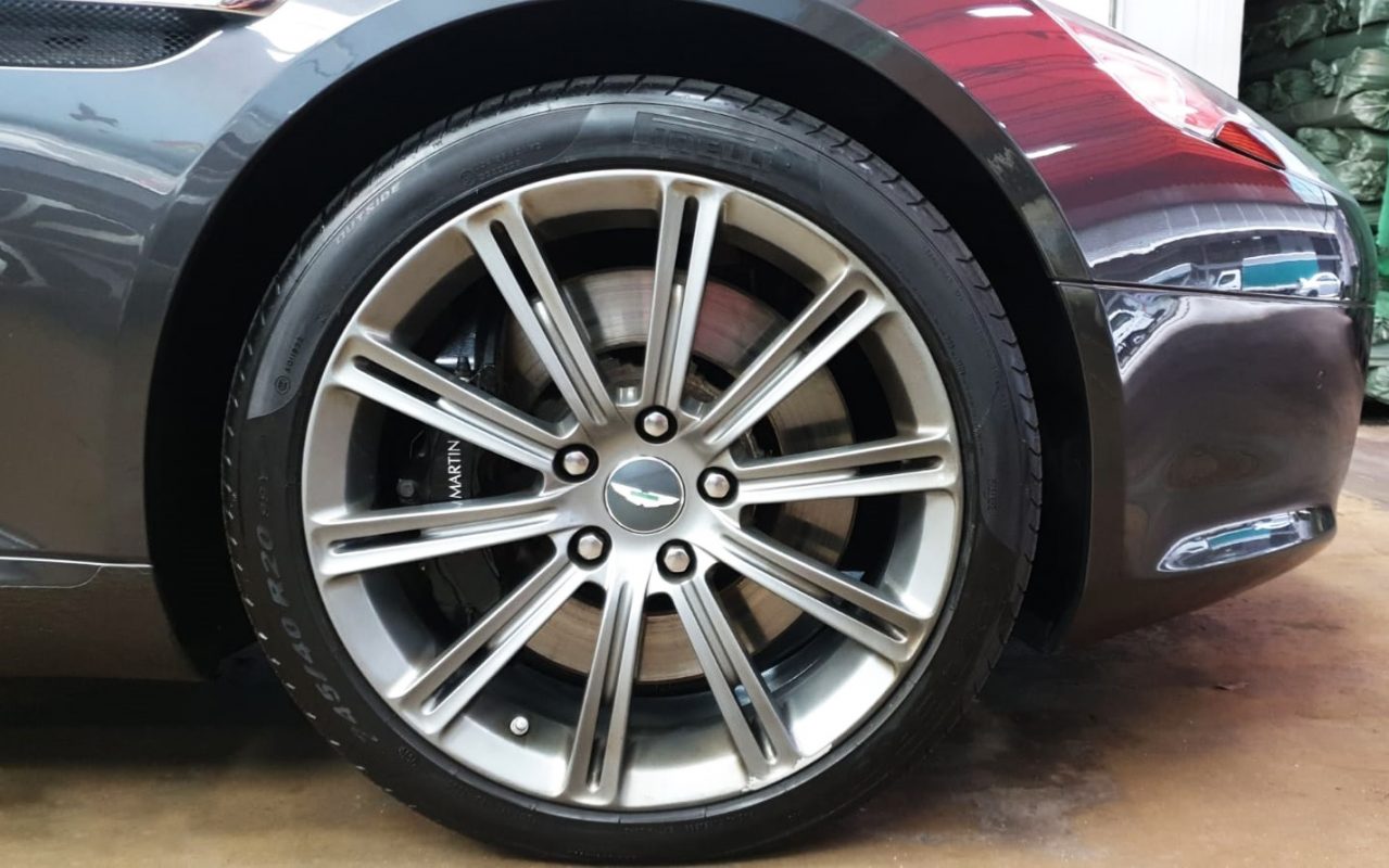 The Aston Martin Rapide, finished and ready for collection.
