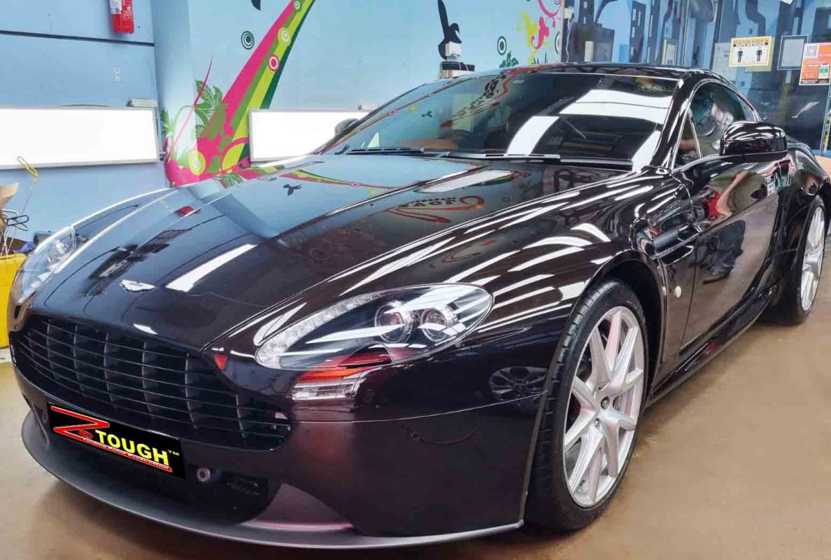 Aston Martin V8 Vantage, sealed with ZeTough Ceramic at Revol Carz.