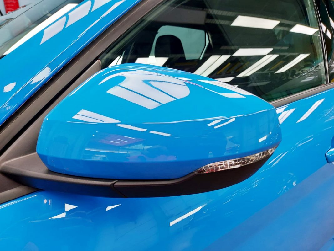 Side panel of the A1 with the ceramic finish locked in.