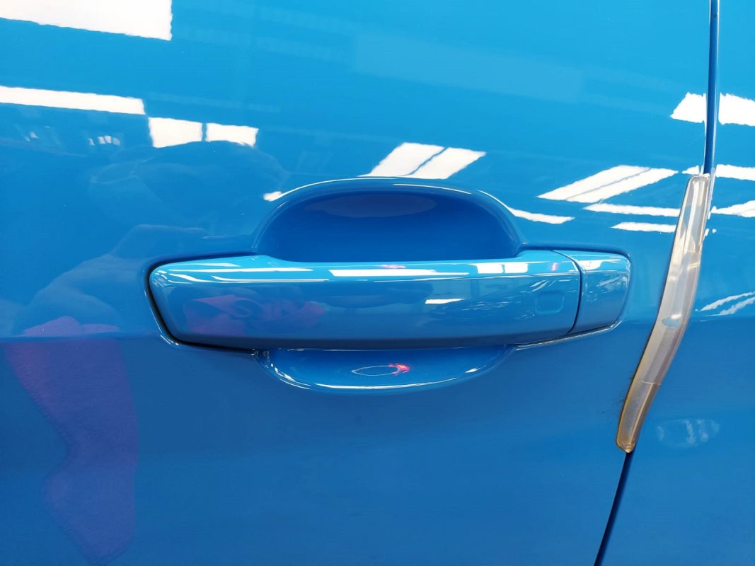 Front three-quarter view of the A1 after coating.