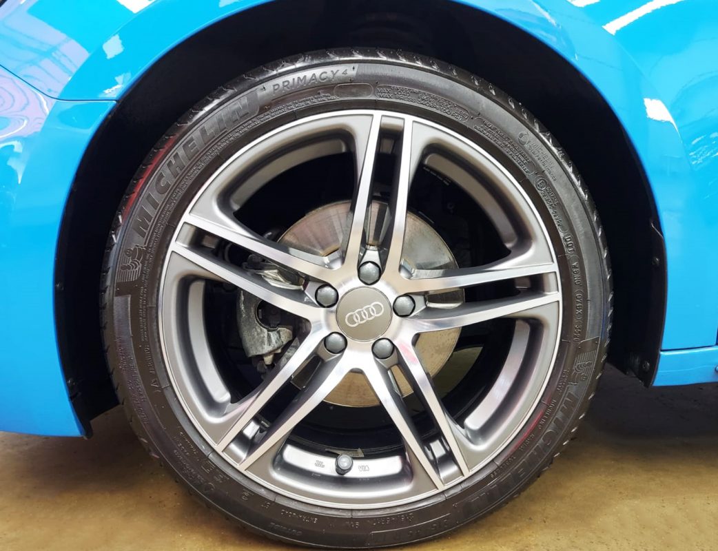 The Audi A1, finished and ready for collection.