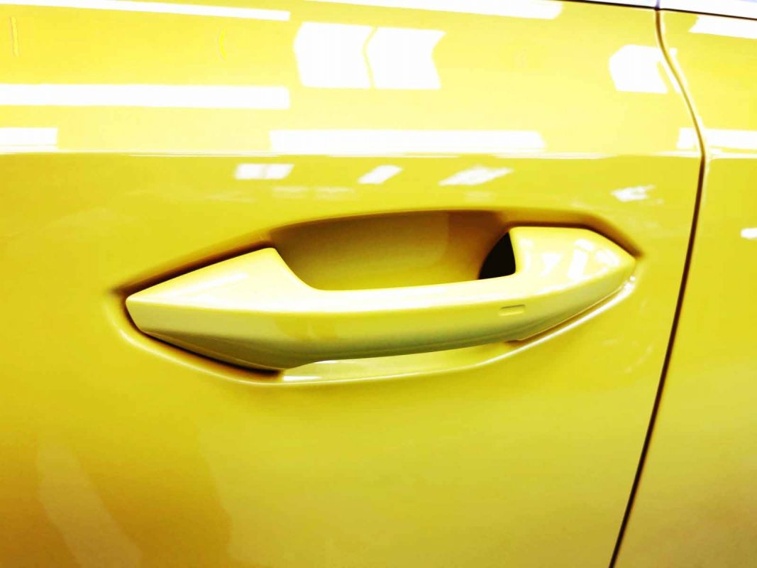 Front three-quarter view of the A2 after coating.