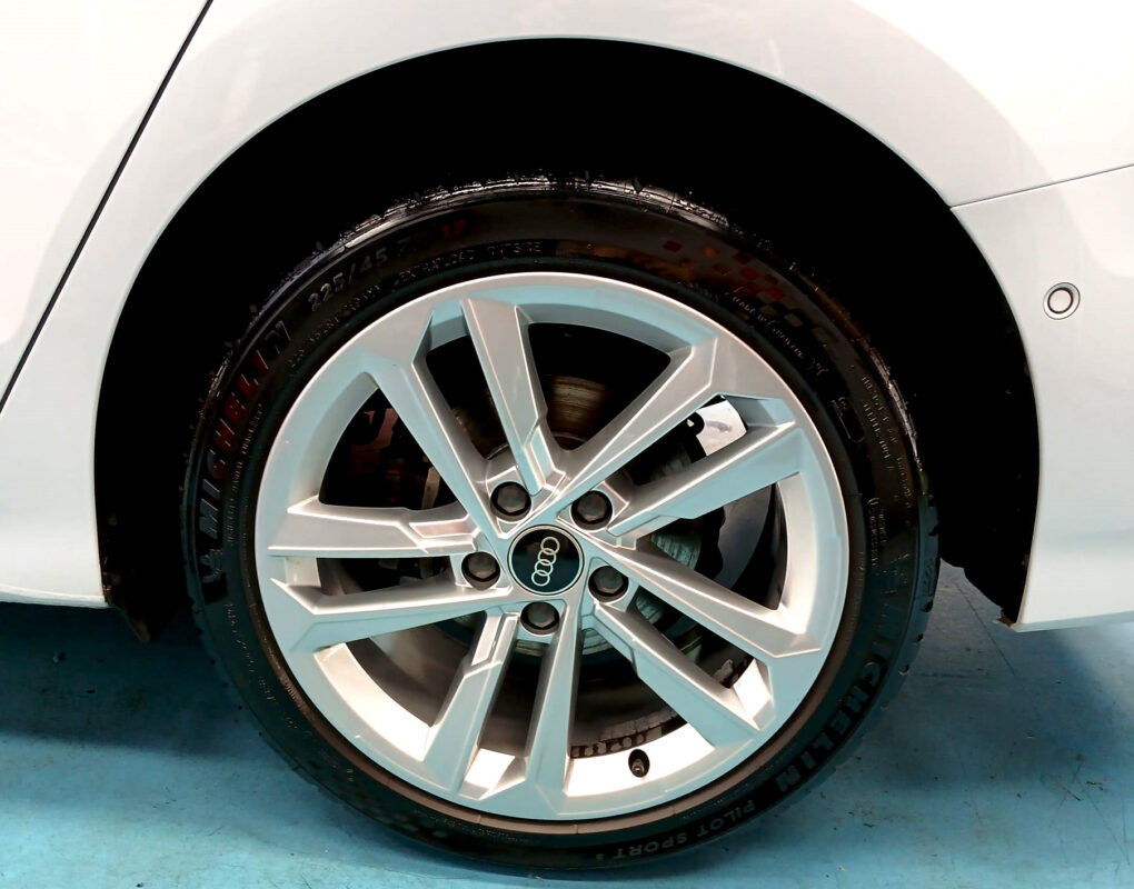 The Audi A3, finished and ready for collection.