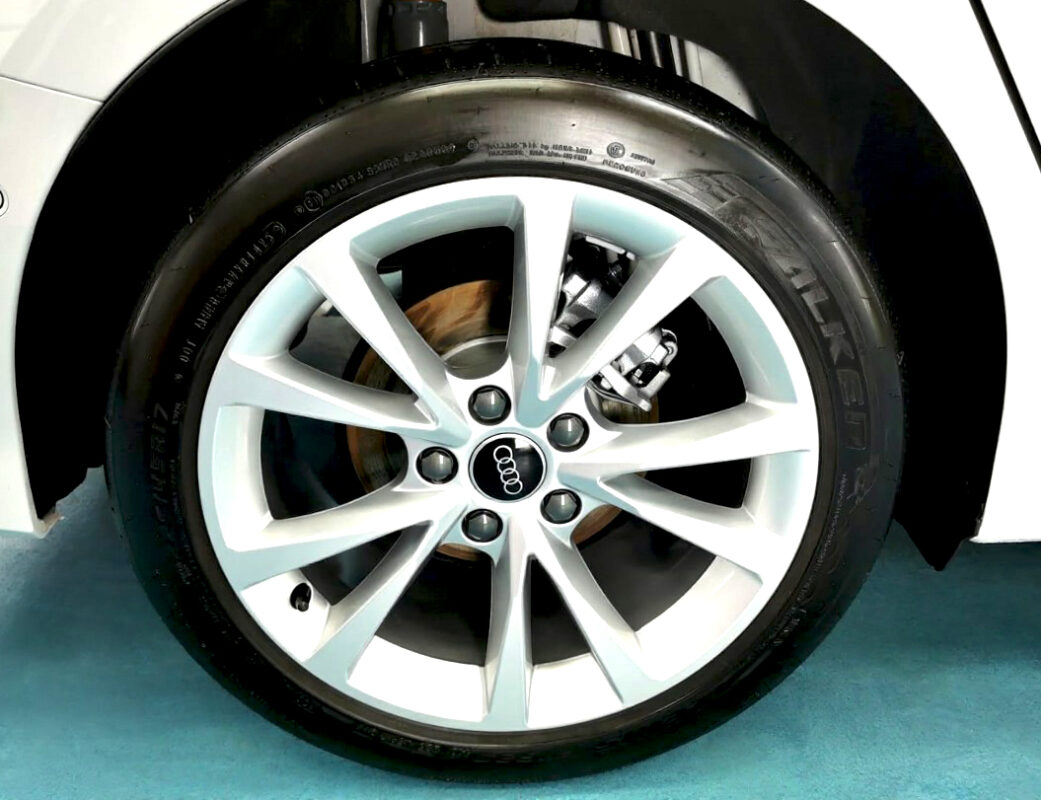 The Audi A3 with its fresh, coated finish.