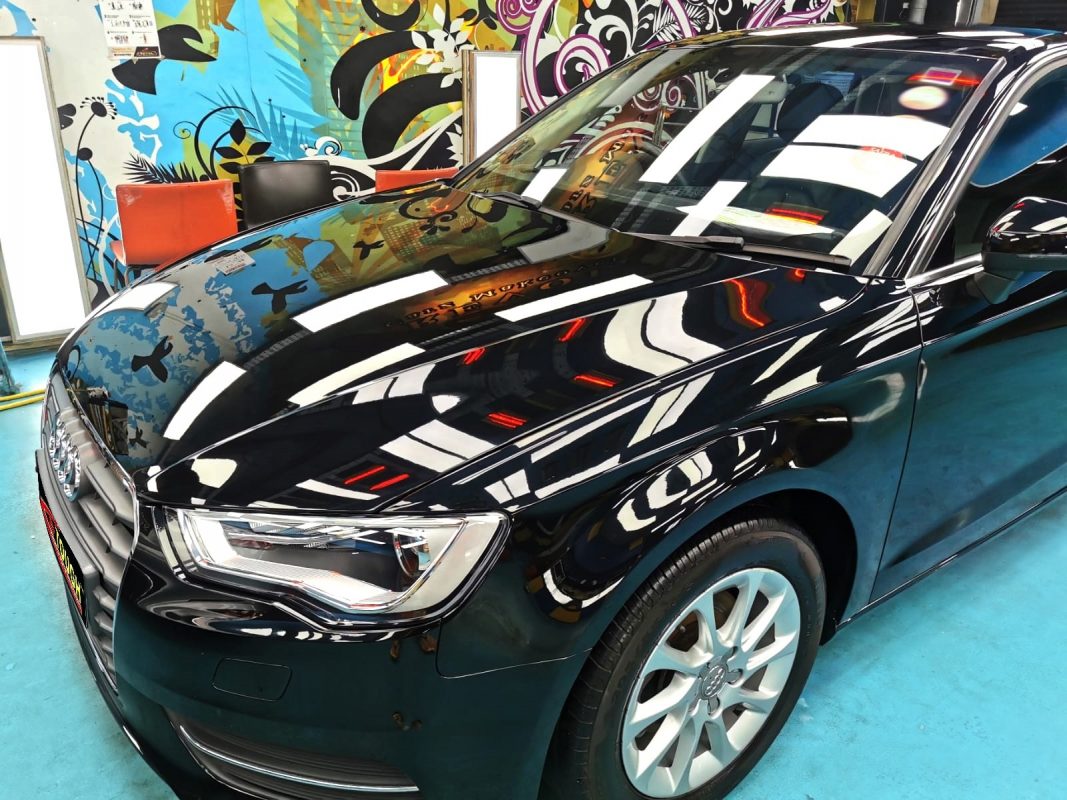 Audi A3, fully resprayed at Revol Carz.