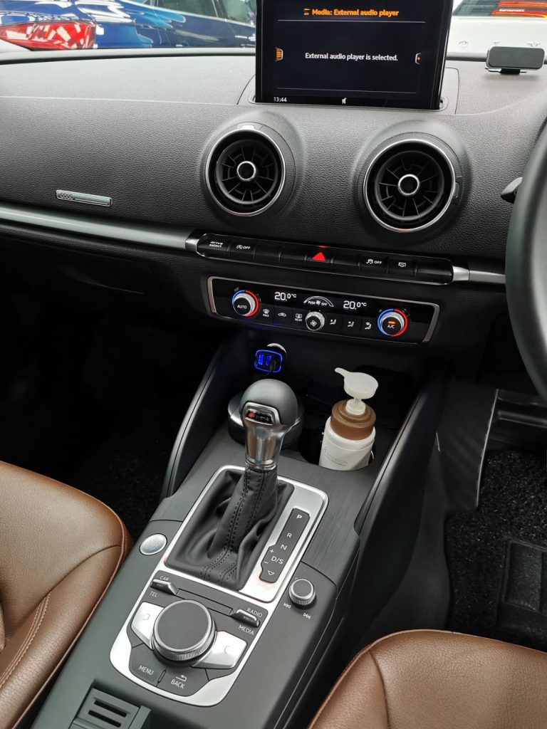 Front three-quarter view of the A3 after coating.