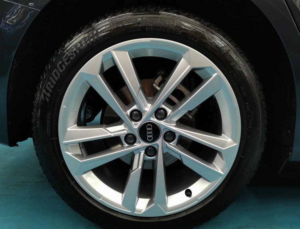 The Audi A3, finished and ready for collection.