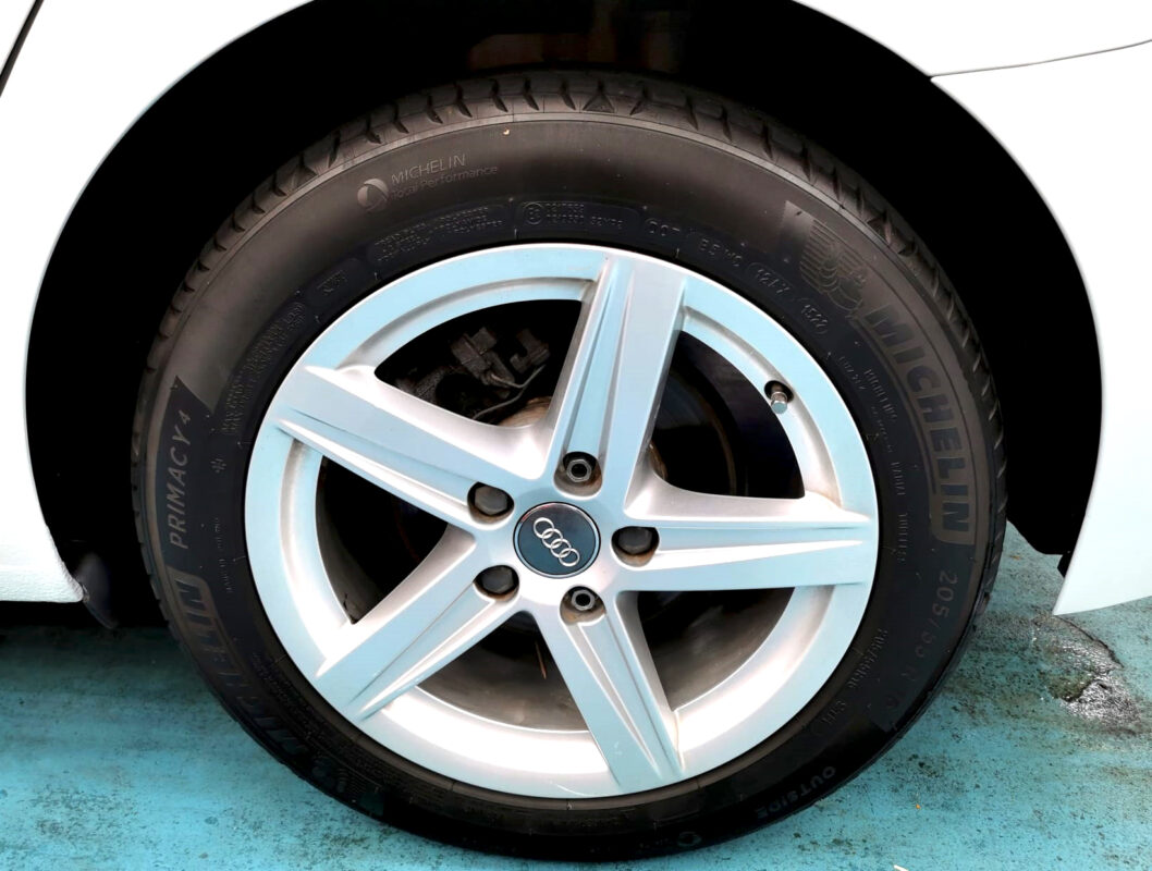 The Audi A3 with its fresh, coated finish.