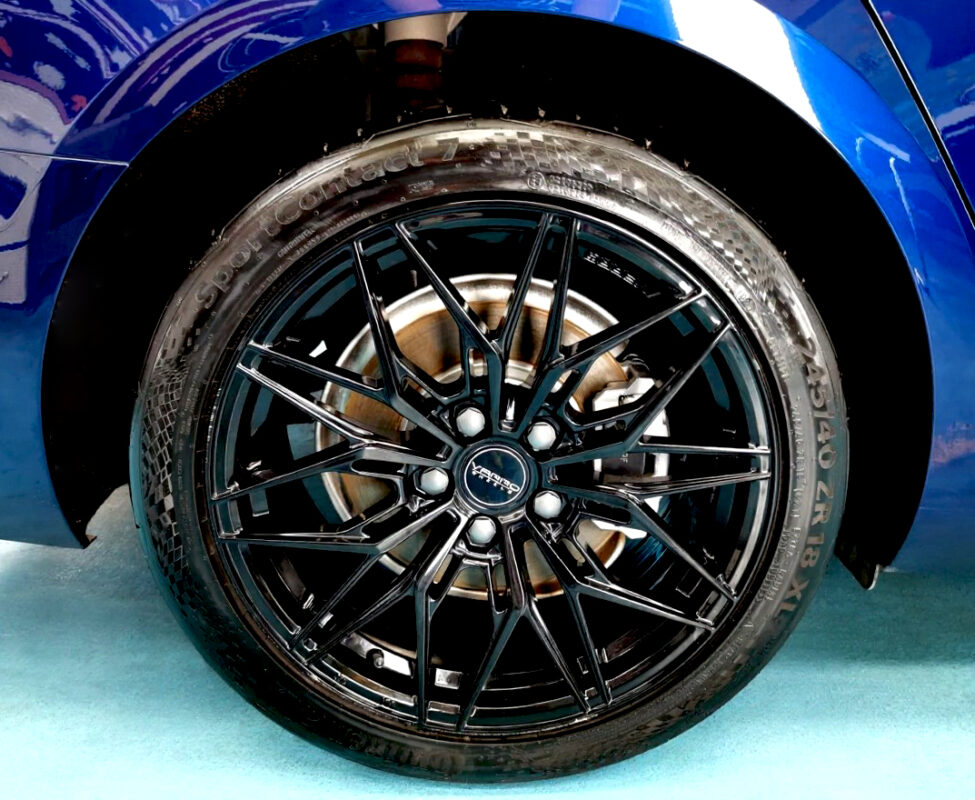 The Audi A4, finished and ready for collection.